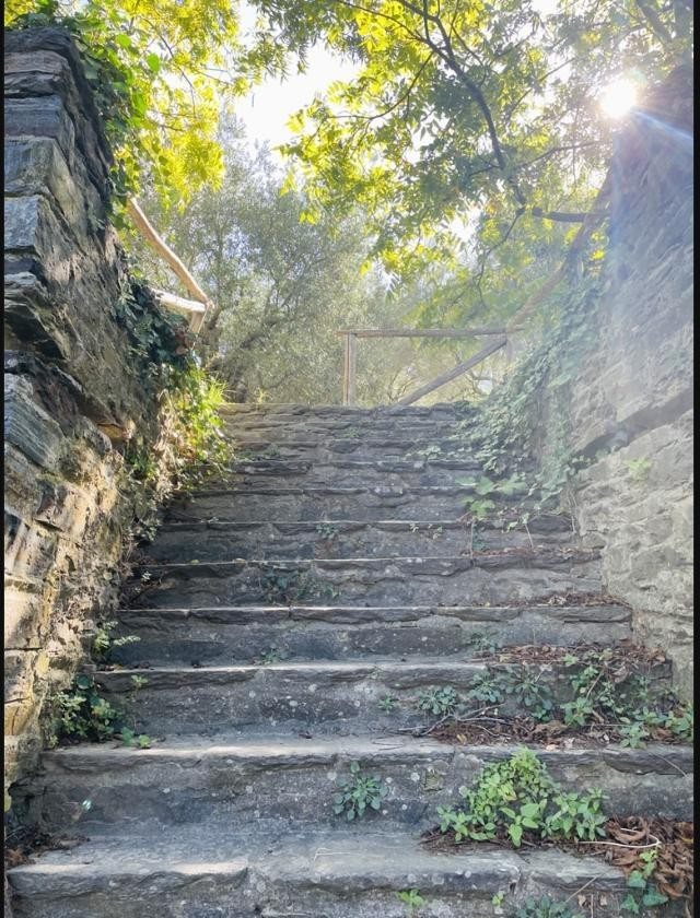 Ancient monastery stairway